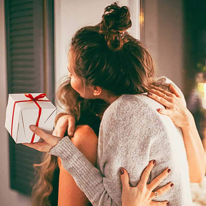 The warmth that goes with a heartfelt gift